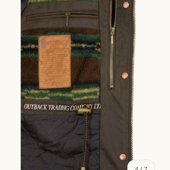 Outback Trading Company Ladies Roundup Waxed Brown Jacket Oikskin - Picture 7 of 13